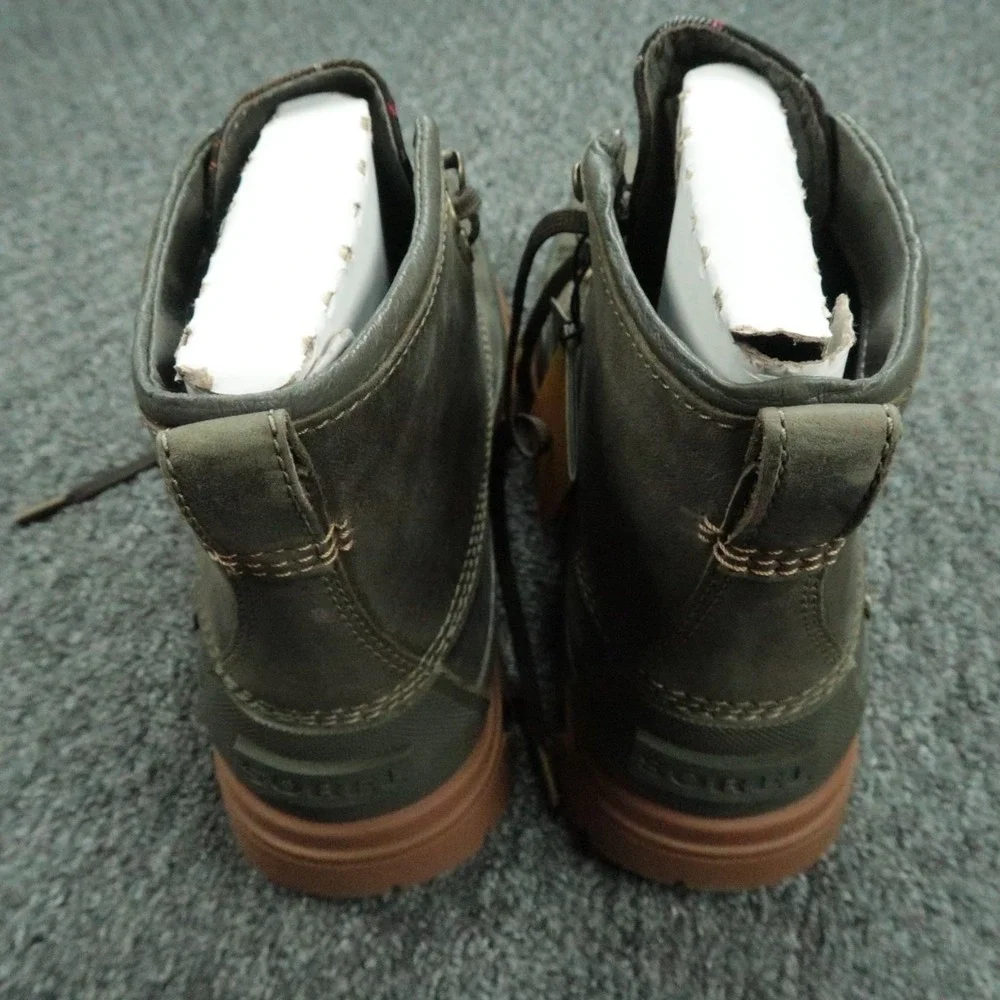 Sorel x Barbour Boots Mens 8 Green Daystorm Horizon Gor Tex Hiking Womens 9.5